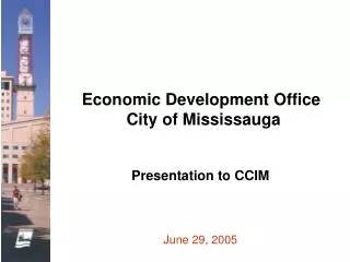 Economic Development Office City of Mississauga