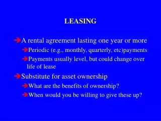 leasing