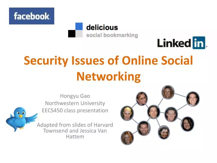 security issues of online social networking