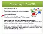 Connecting to OneCSIR - slide 1