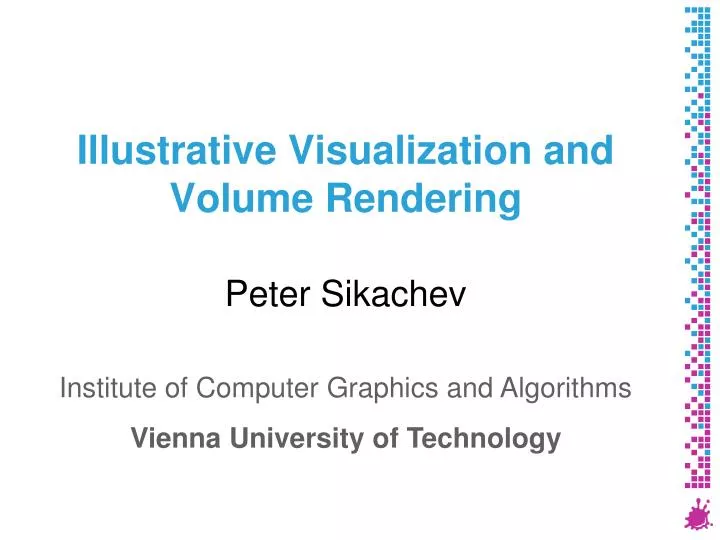 illustrative visualization and volume rendering