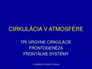 cirkul cia v atmosf re
