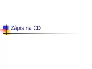 z pis na cd