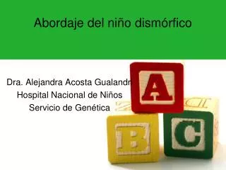 abordaje del ni o dism rfico