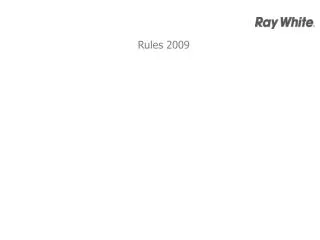 Rules 2009