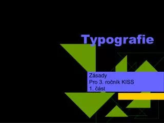 typografie