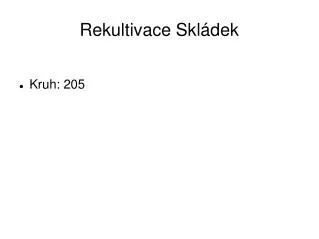 rekultivace skl dek