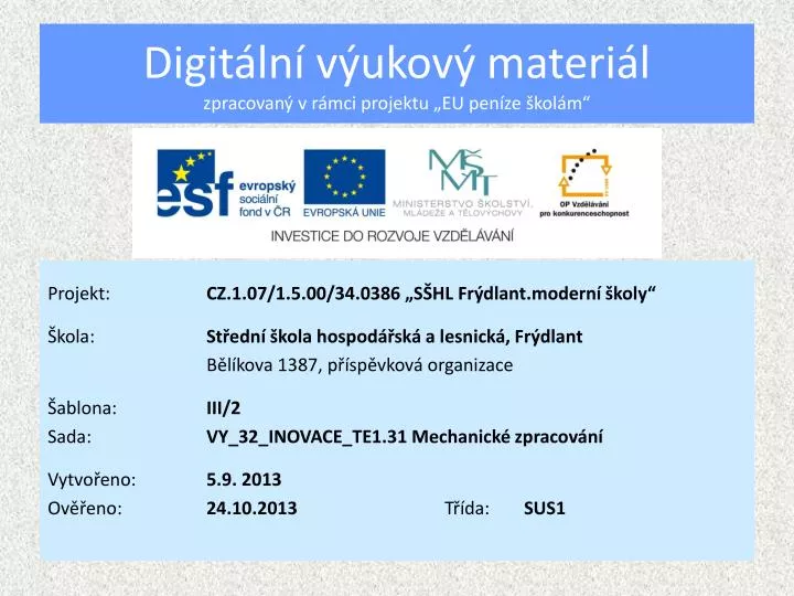 digit ln v ukov materi l zpracovan v r mci projektu eu pen ze kol m