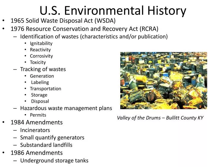 u s environmental history