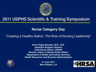 2011 USPHS Scientific &amp; Training Symposium