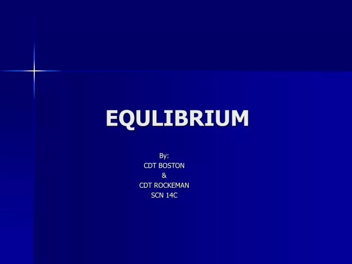 equlibrium