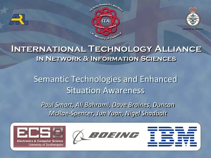 semantic technologies and enhanced situation awareness