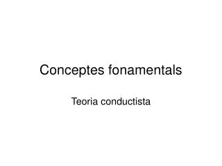 conceptes fonamentals