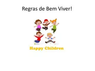 regras de bem viver