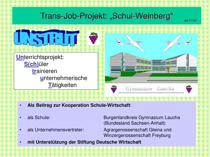 trans job projekt schul weinberg