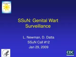 SSuN: Genital Wart Surveillance