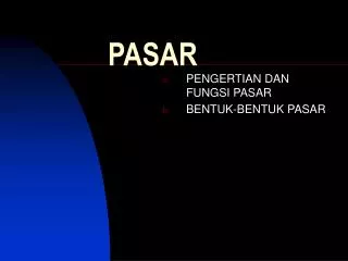 pasar