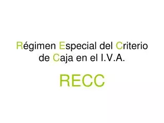 r gimen e special del c riterio de c aja en el i v a