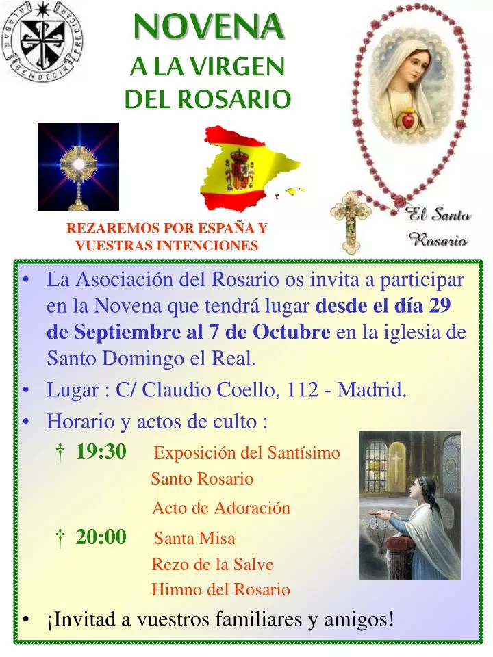 novena a la virgen del rosario