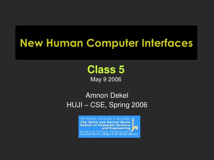 new human computer interfaces