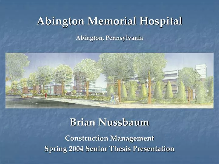 abington memorial hospital abington pennsylvania