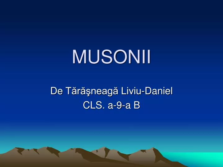 musonii