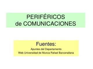 perif ricos de comunicaciones