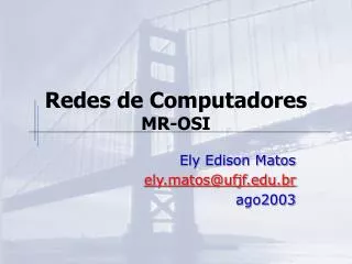 redes de computadores mr osi