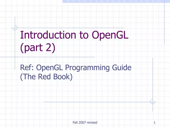 introduction to opengl part 2