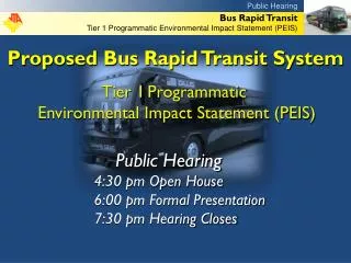 Proposed Bus Rapid Transit System