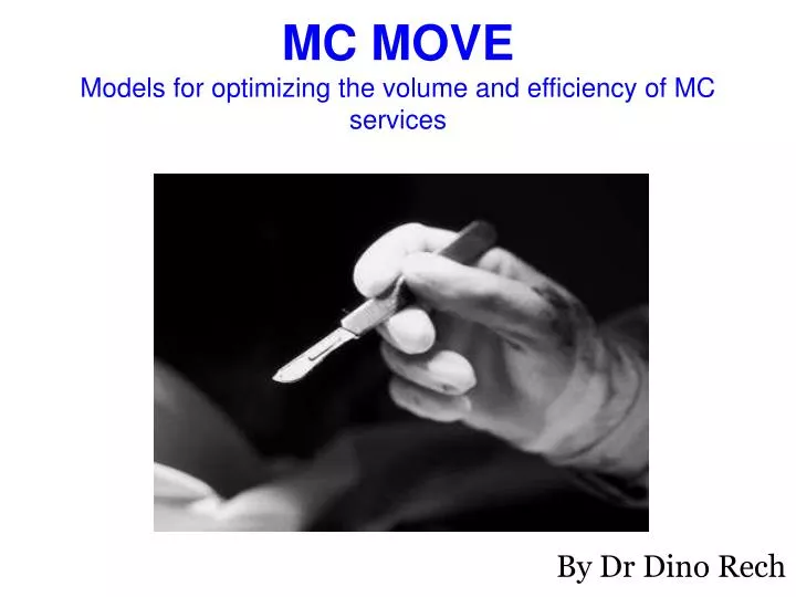 mc move models for optimizing the volume and efficiency of mc services