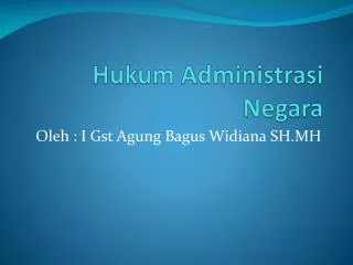 hukum administrasi negara