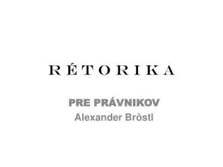 r t o r i k a