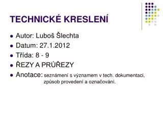 technick kreslen