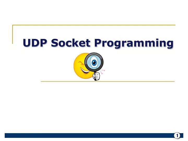 udp socket programming