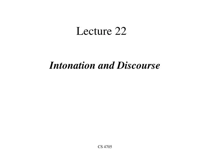 lecture 22