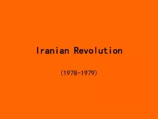 Iranian Revolution