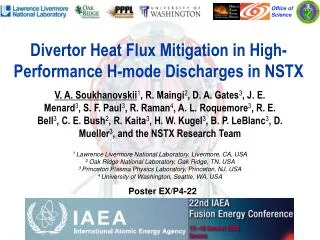 Divertor Heat Flux Mitigation in High-Performance H-mode Discharges in NSTX