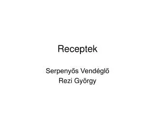 receptek