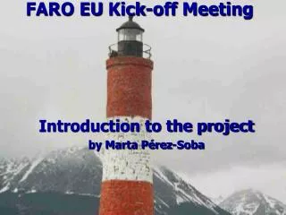 FARO EU Kick-off Meeting