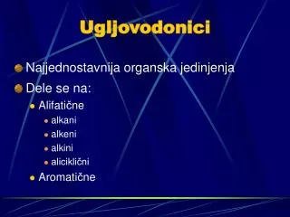 ugljovodonici