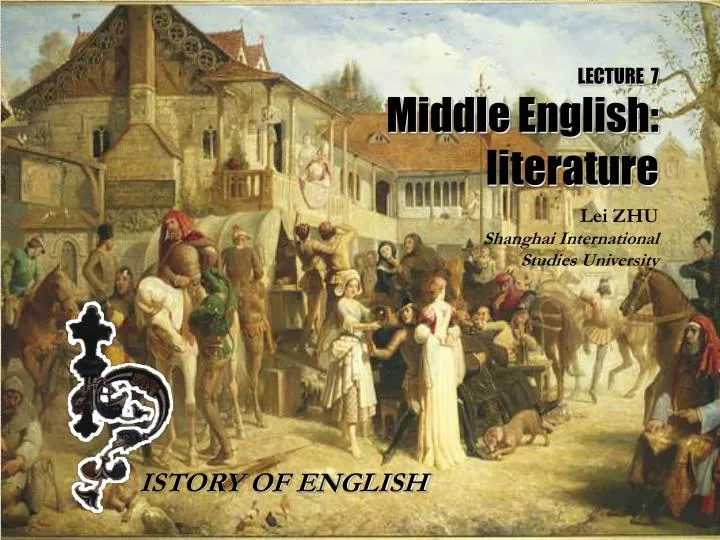lecture 7 middle english literature