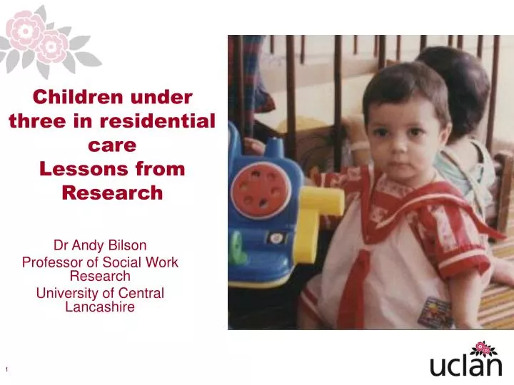 children under three in residential care lessons from research