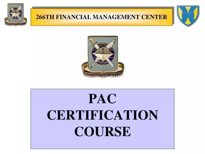 pac certification course