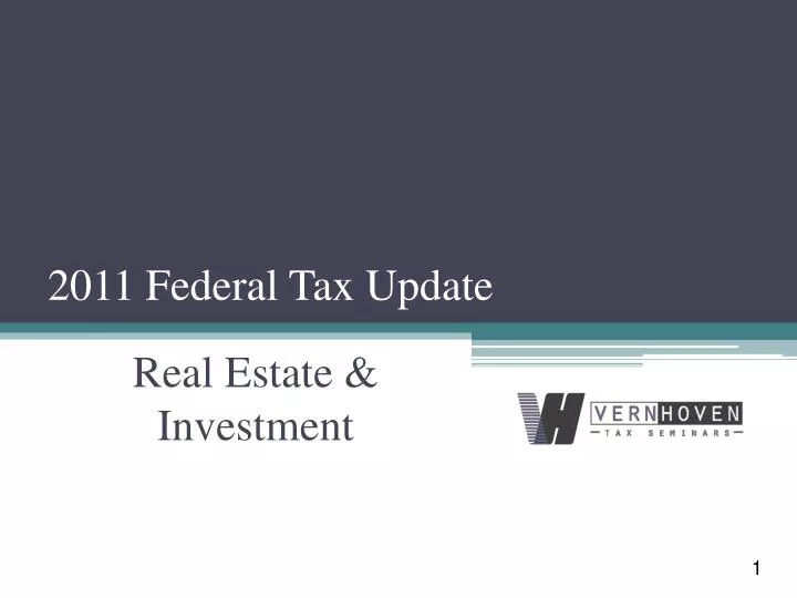 2011 federal tax update