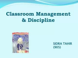 Classroom Management &amp; Discipline