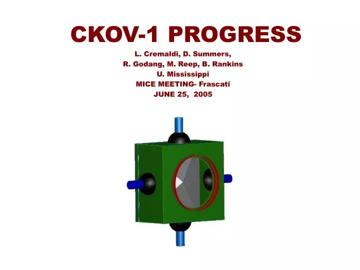 ckov 1 progress