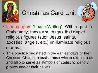 Christmas Card Unit