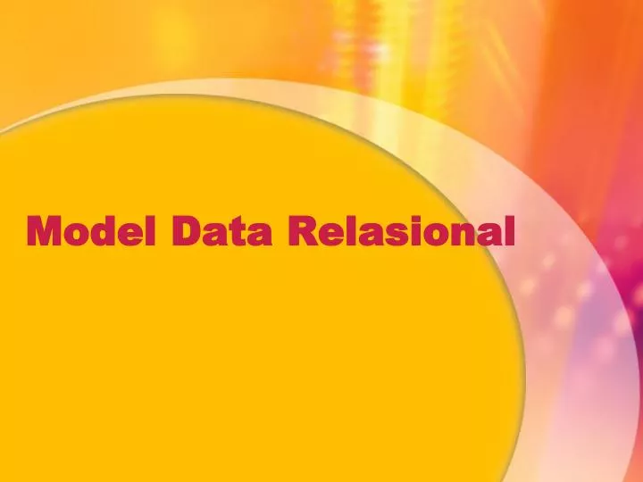 model data relasional