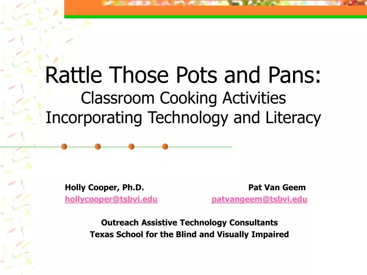 rattle those pots and pans classroom cooking activities incorporating technology and literacy
